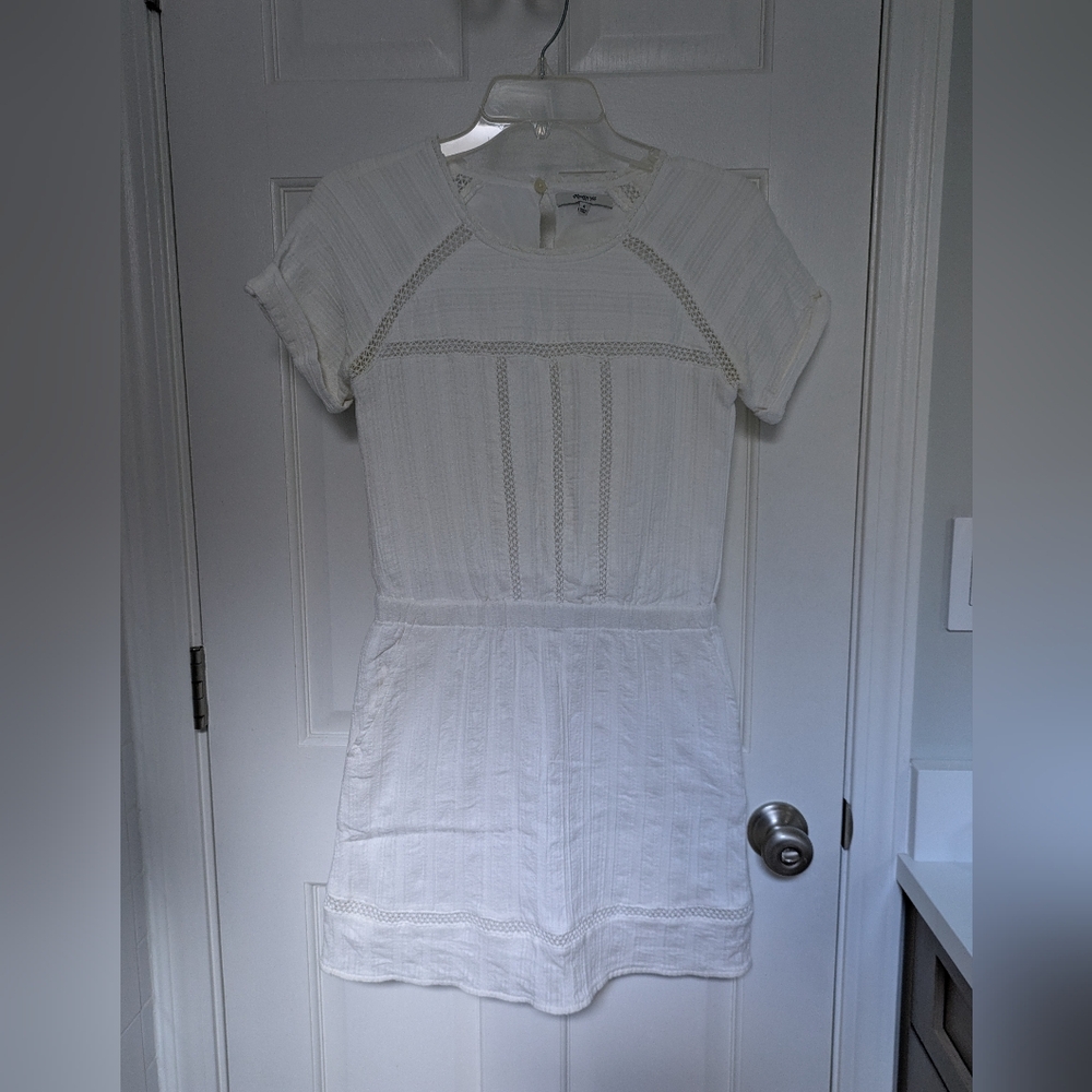 Madewell White Gauze Dress With Pockets
